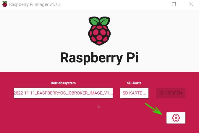 Raspberry Pi Imager - Advanced Settings